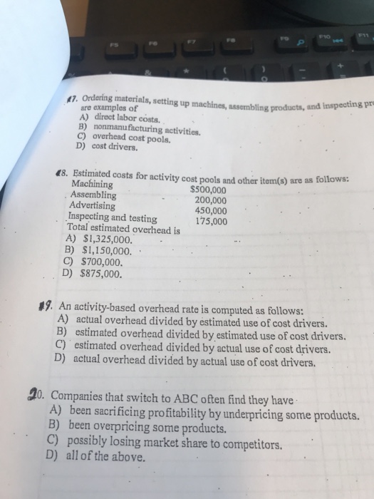  PIo Fo Fo FS 47. Ordering materials, setting up machines, assembling