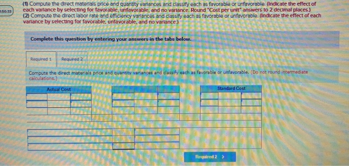 The following describes production activities of Mercer Manufacturing for the year. Actual