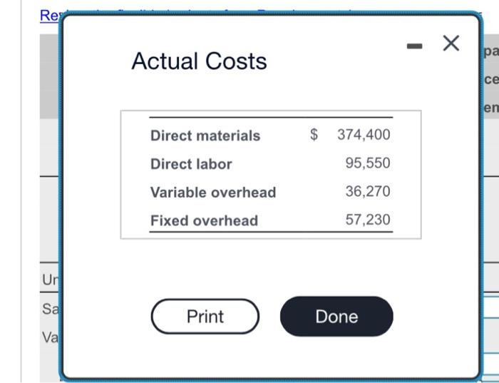 (Enter a "0" for any zero balances. For any $0 variances, leave