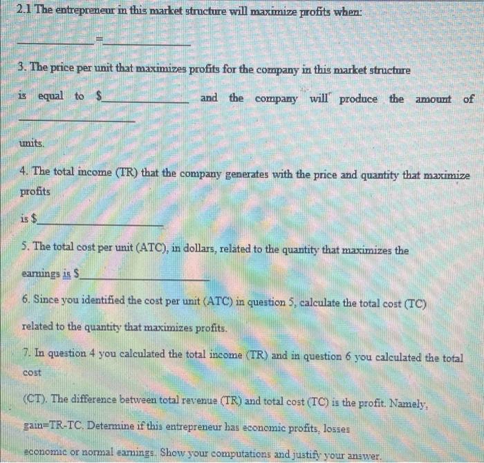 0 500 3000 5,000 6,000 Q (UNIDADES) The graph above represents the