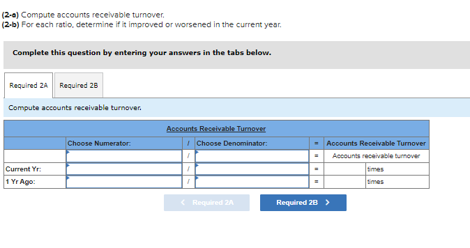 Company's year-end balance sheets follow. Current Yr 1 Yr Ago 2 Yrs