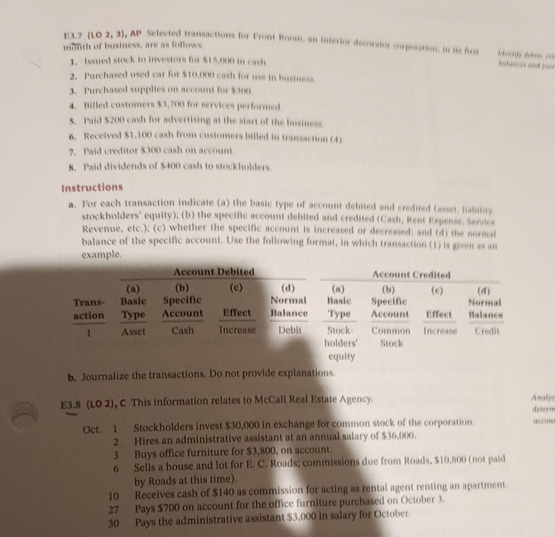 hand-drawn T accounts - or I have also attached a file of