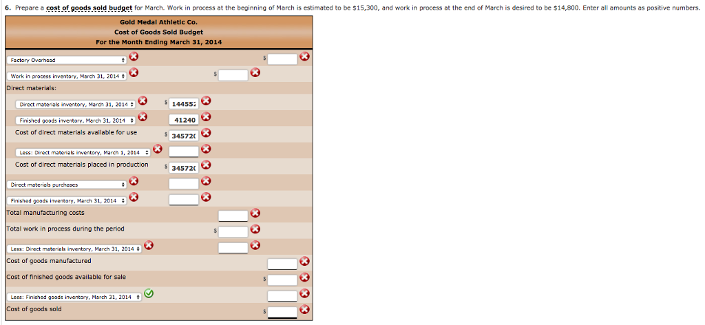 for March 2014 a. Estimated sales for March Batting helmet ,200 units