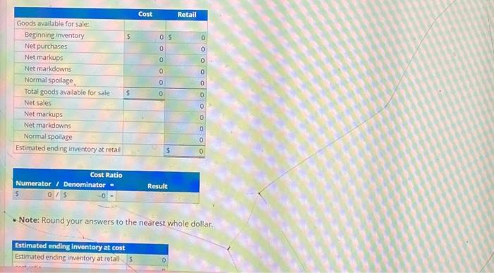 Inventory Using Retail Inventory Method-Conventional Oitlet Store applies the compentional retail inventory