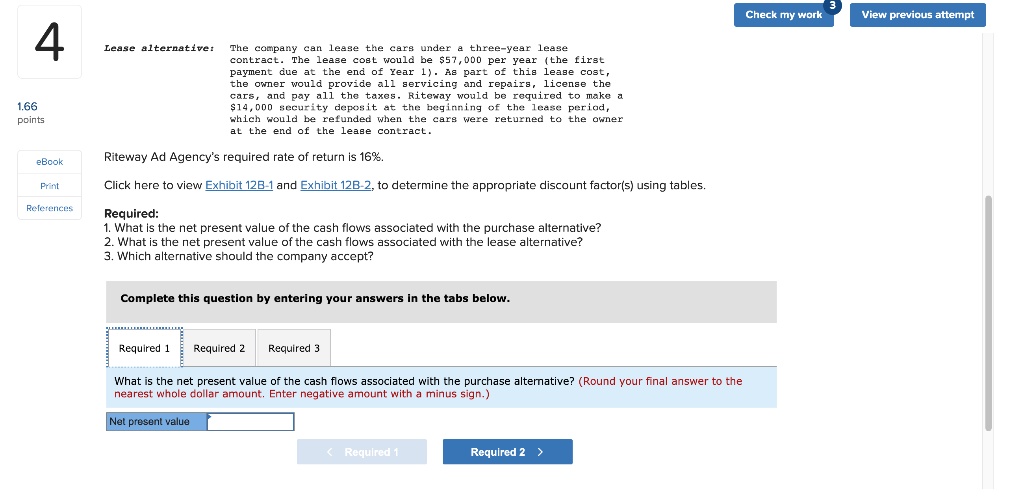 Value Analysis of a Lease or Buy Decision (L012-2] The Riteway Ad