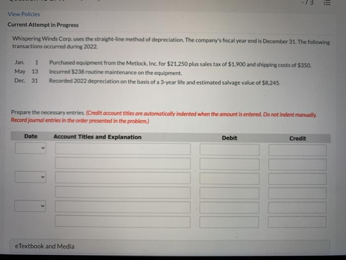  3 ME View Policies Current Attempt in Progress Whispering Winds Corp.