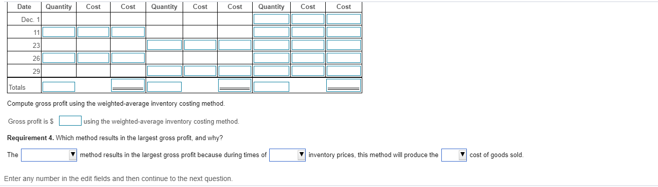 inventory transactions for a line of tires: (Click the icon to view