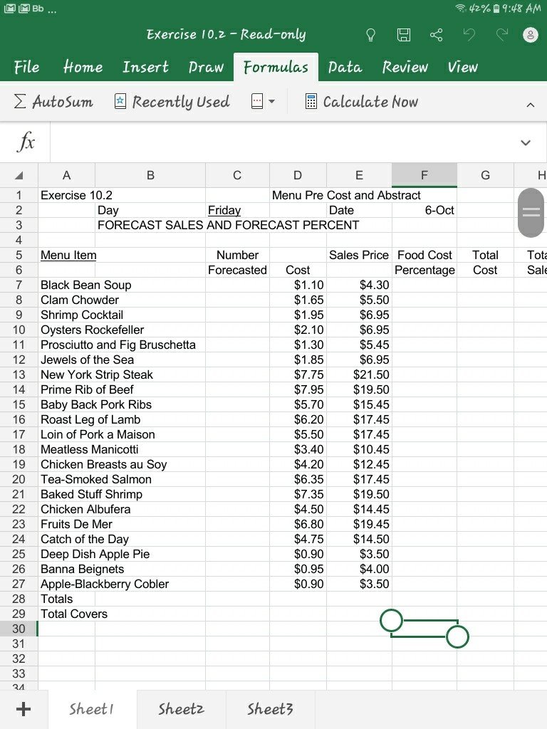 are from exercise 2 the assignments are labeled at the top of