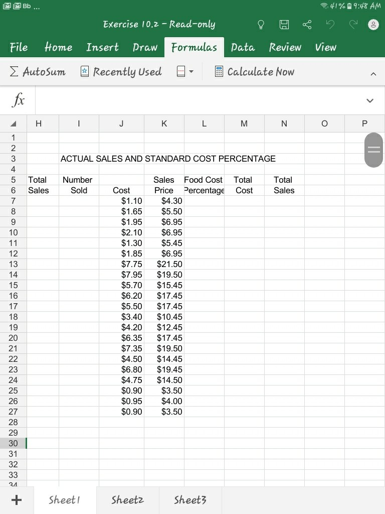 worksheet MIM Bb 42%9:47 AM answers 10.1 - saved File Home Insert
