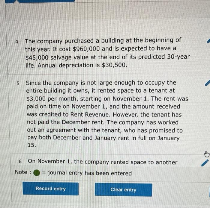 The following information concerns the adjusting entries to be recorded as of