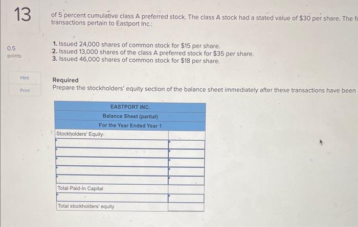 between common and preferred stock - 3-12 Show how issuing different classes