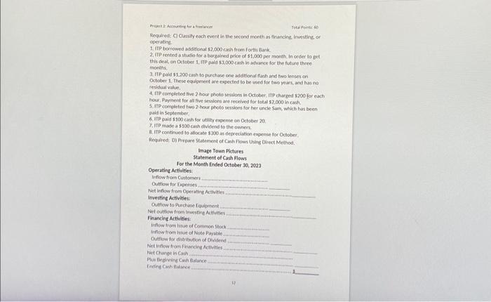  help me do this projext, I need it due by Tuesday