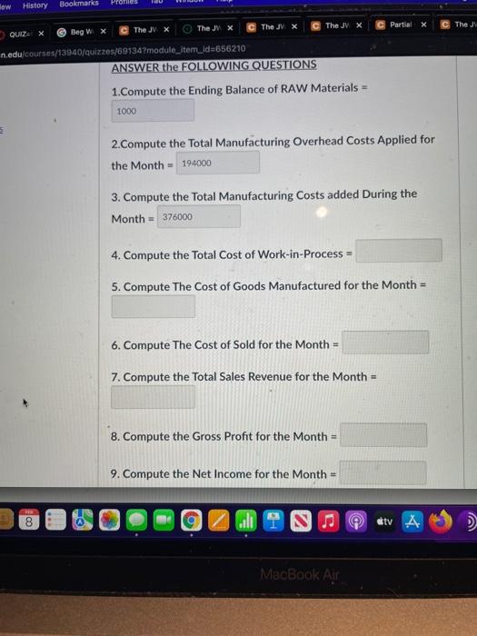 C The JW X The JV X The JV X Beg W