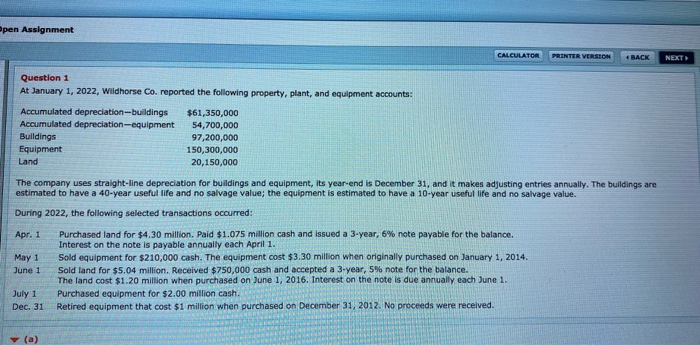  Open Assignment CALCULATOR PRINTER VERSION