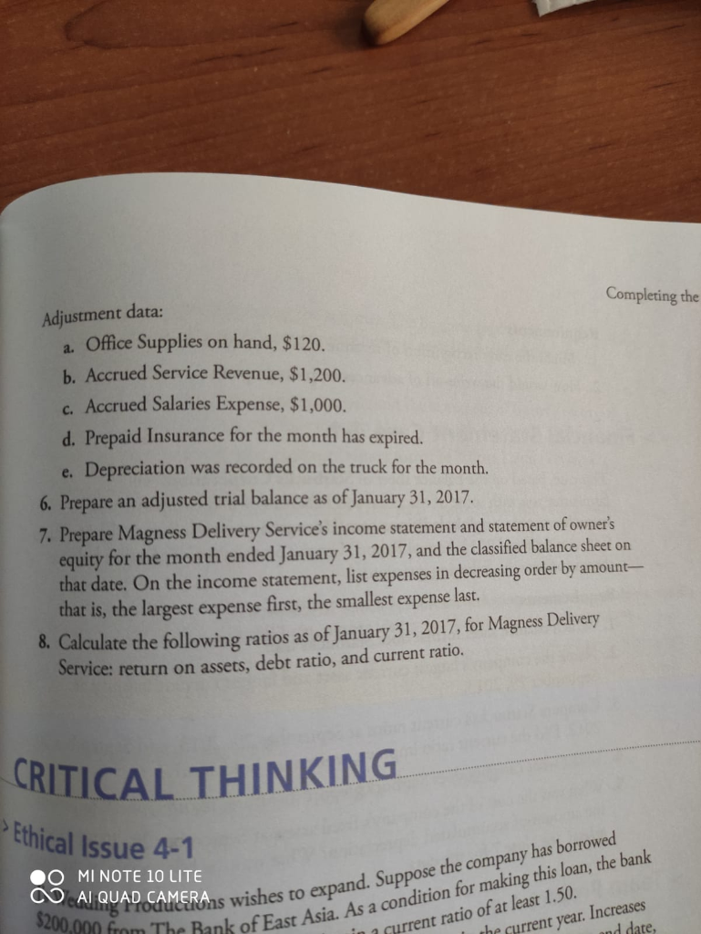 entries, and post to the T-accounts. > Comprehensive Problem 2 for Chapters