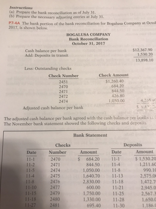 this scenario, and suggest ho each could be addressed. P7-3A On July