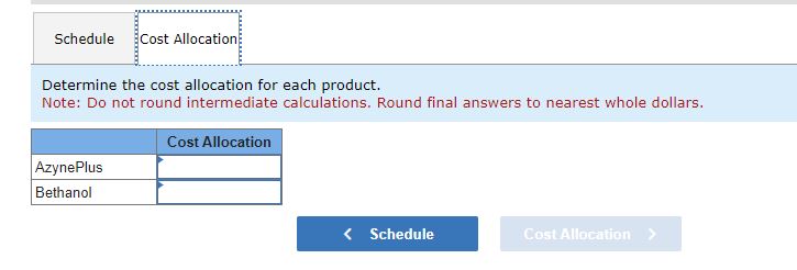 1, two products emerge: Azyne and Bethanol. Azyne is further processed in