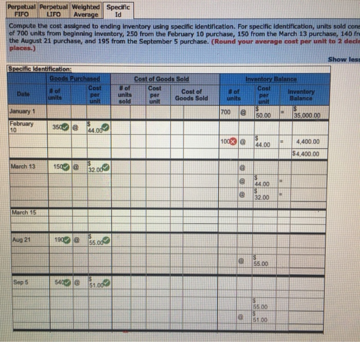 value: 36.00 points Problem 6-3A Perpetual: Alternative cost flows LO P1 Montoure