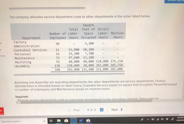 Predetermined Overhead Rates LO4-10, LO4-11) The Sendai Co., Ltd,. of Japan has