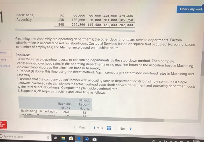 budgeted costs in its various departments as follows for the coming year