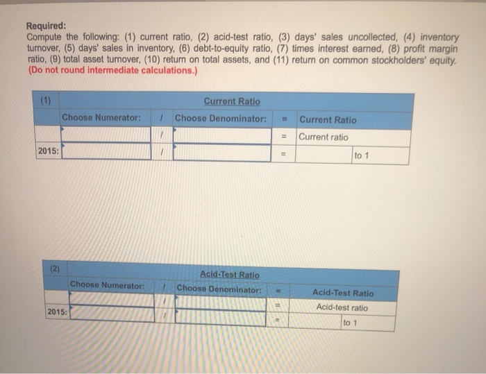 financial statements of Cabot Corporation follow. (All sales were on credit; selected