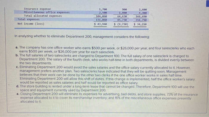 department LO P4 [The following information applies to the questions displayed below)