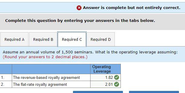 pay a royalty for the use of the lectures. The lecturer's agent