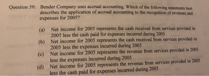 nonlinear relationships represent their shapes using Question 59: Bender Company uses accrual