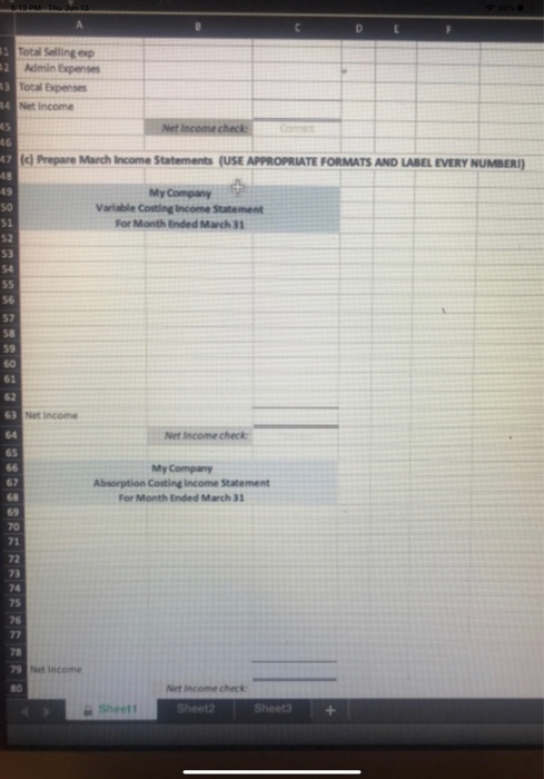 materials costs are $3.75 per unit and direct labor is $4.50 per