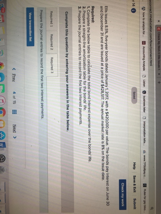  1.How do I prepare a straight-line amortization table for the bond