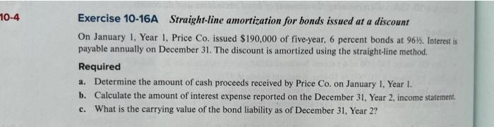 On January 1, Year 1, Price Co. issued $190,000 of five-year, 6