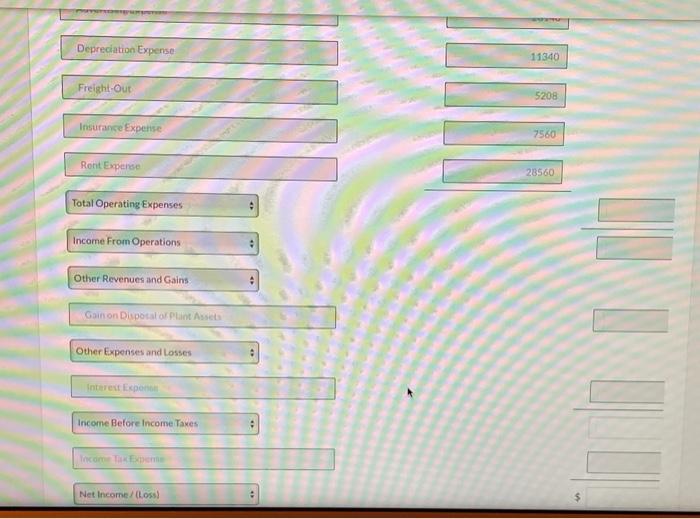 Receivable Accumulated Depreciation-Equipment 14,448 57,120 Advertising Expense 28,140 Cash 6,720 Common Stock