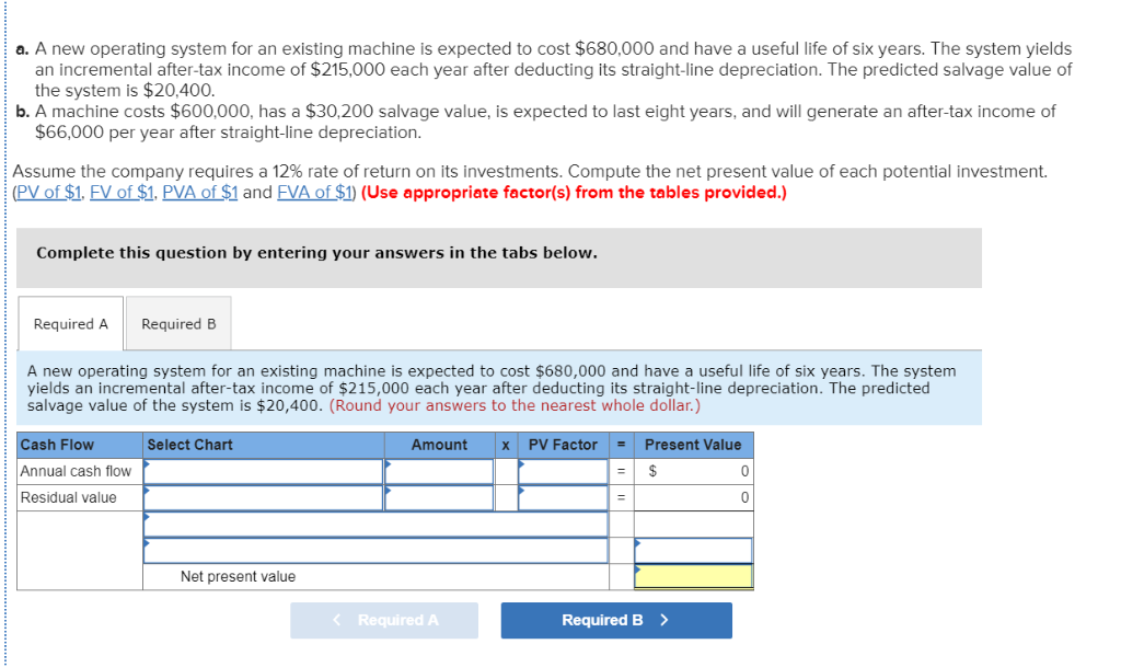  a. A new operating system for an existing machine is expected