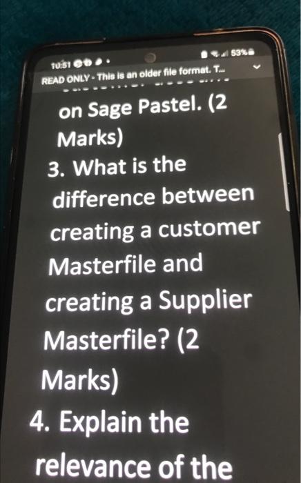 what is the difference between creating customer masterfile and creating supplier masterfile