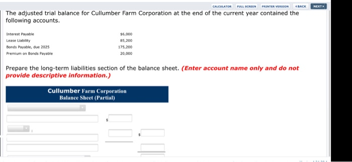  PRINTER VERSION BACK NEXT CALCULATOR FULL SCREEN The adjusted trial balance