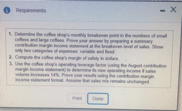 Ended August 31 70,000 Sales revenue Less variable expenses: 18,000 Cost of