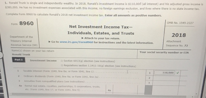  somone please help find threshold based on filing status 1. Ronald