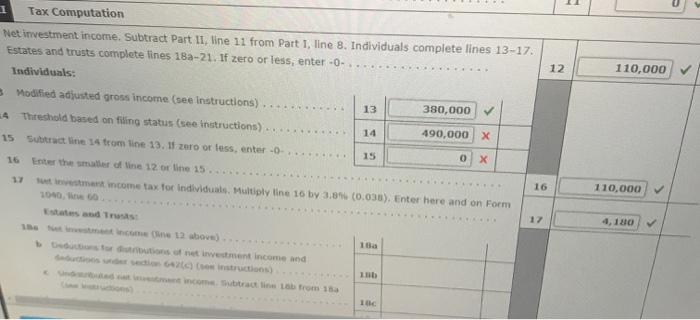 Trunk is single and independently wealthy. In 2018, Ronald's investment income is