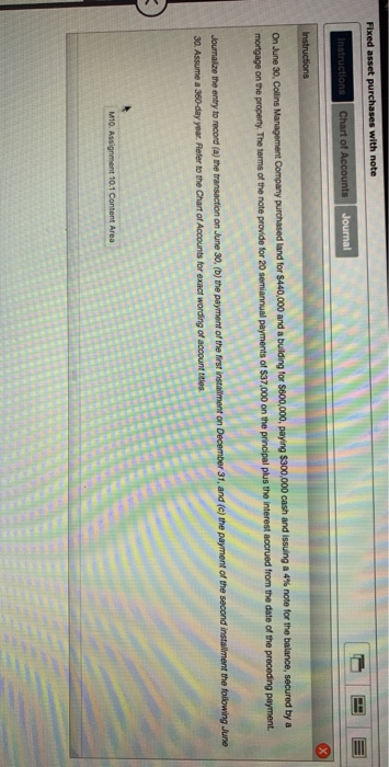  answer asap please and thank you ! Fixed asset purchases with