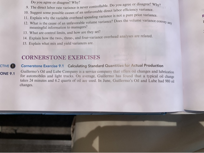 need it answered its jusr for information. Chapter 9 Standard Costing: A