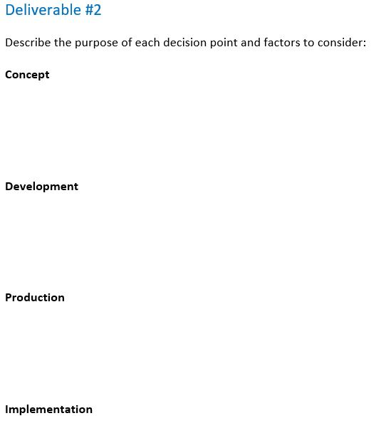 my work. please help! Exercise 01 - Project Life Cycle Assume you