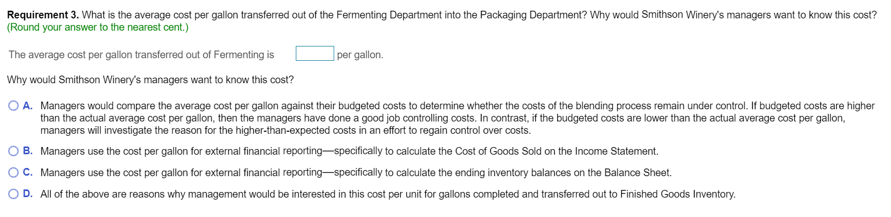 are (Click the icon to view the production cost report.) as follows:
