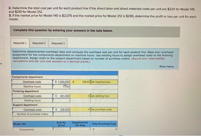 produces two different models of air conditioners. The company produces the mechanical