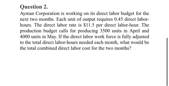 of 2019. All relevant information is presented below. A. James Company expects