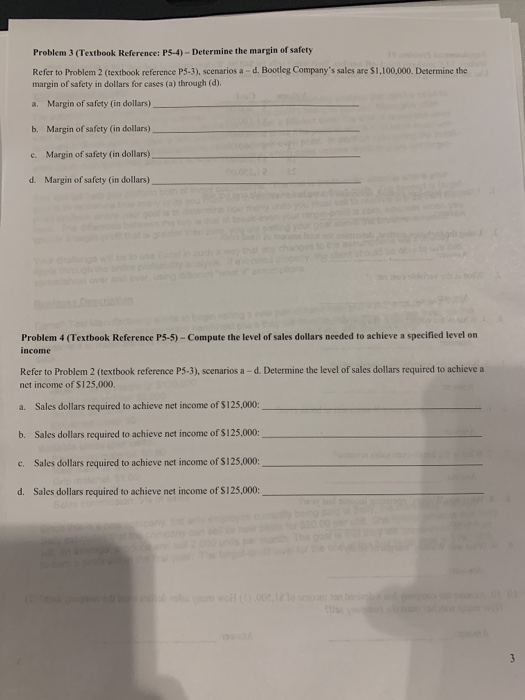  Problem 3 (Textbook Reference: P5-4) - Determine the margin of safety