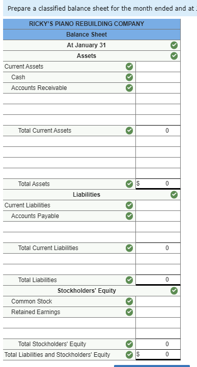 second year, its income statement accounts had zero balances and its balance