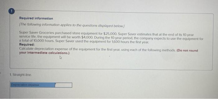 could someone help solve asap! Required information [The following information applies to