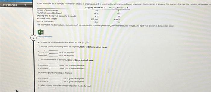 i need help with this question Troceduere A huconduen A Fincedure A: