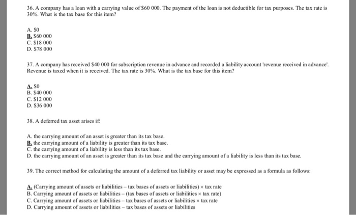 that will result in: A. a decrease in income tax recoverable in