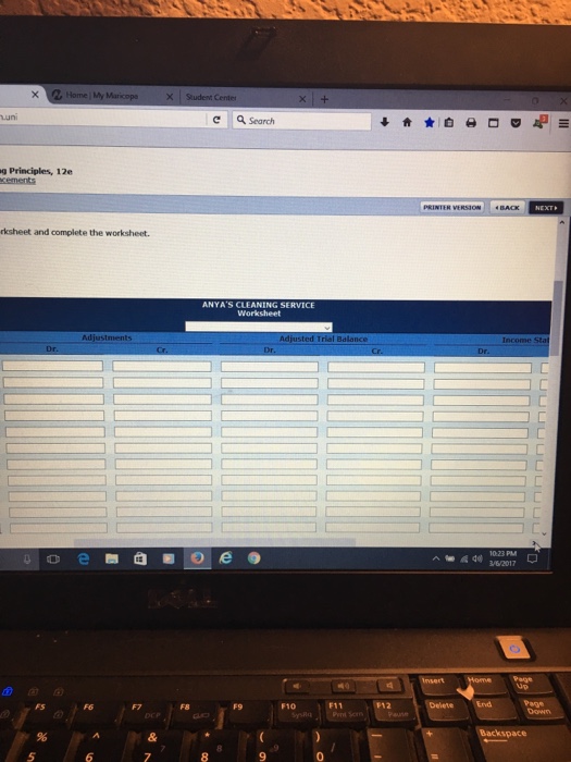 balance on account. 3 Purchased deaning supplies for $2,000 on account. 5